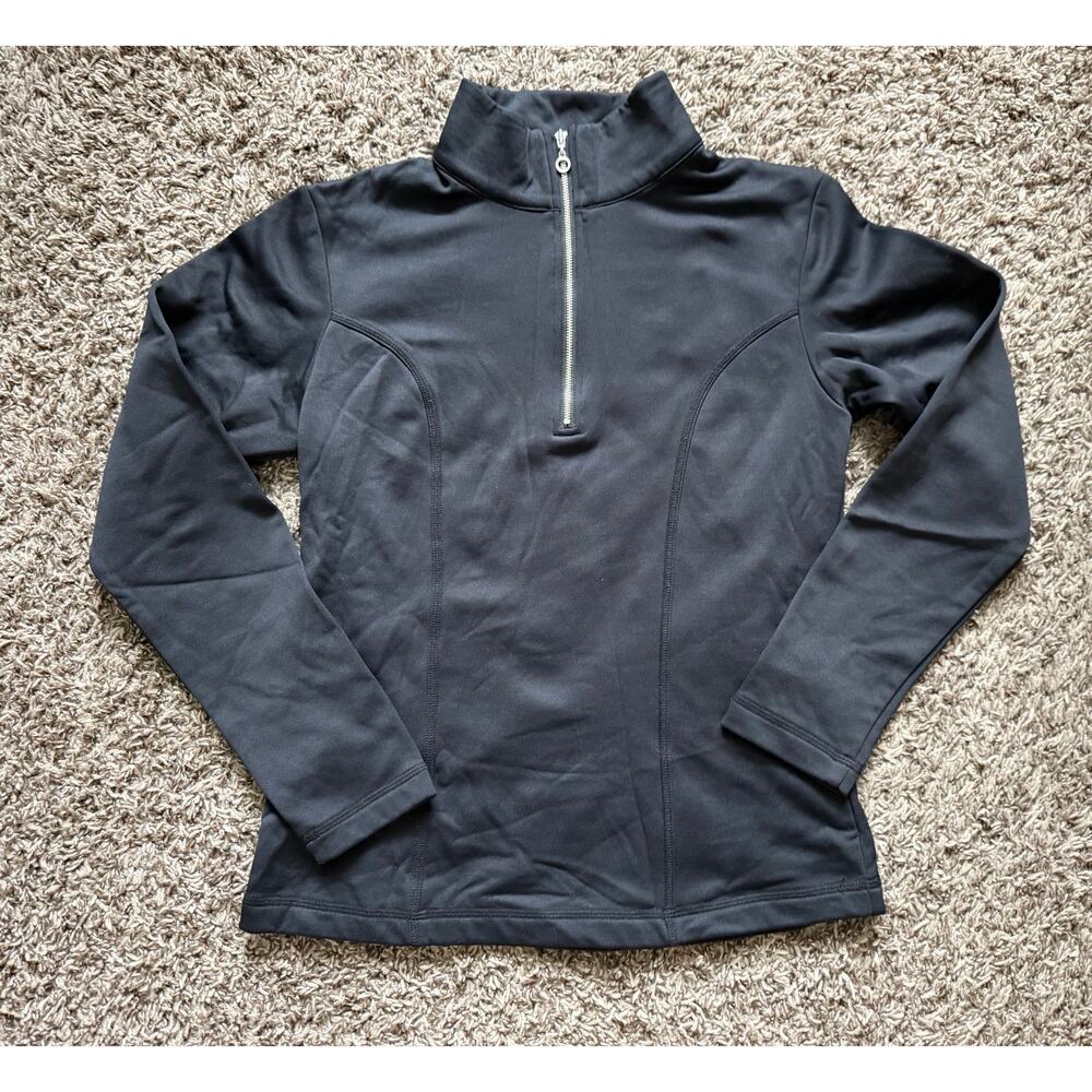 Nils Robin Base Layer Top Size Small Black Fleece… - image 3